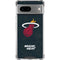 NBA Miami Heat Black Partial Logo Google Pixel 7a Clear Case